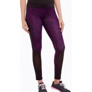 EUC Danskin Now Exercise Leggings Sz XS Extra Small Sz 0-2 Dri More Black Purple